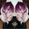 Deep Purple Blonde And Purple Hair