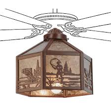 Fly Fishing Ceiling Fan Light Fixture Cabin Place