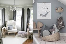 Spice up a grey nursery with fluffy textures and white cloud motifs. Stylish Pale Grey Wood And White Unisex Nursery Inspiration