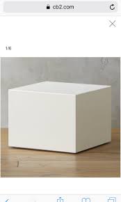 Check spelling or type a new query. Cb2 Side Table White Cube Furniture Home Living Furniture Tables Sets On Carousell