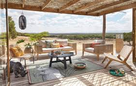 Parea, salon de balcon rotin et acier 4 places. Amenager Sa Terrasse Avec Les Nouveautes Maisons Du Monde