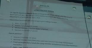 Gaji bekerja di resto solaria : Lowongan Kerja Kasir Waiter Kitchen Assisten Spesialis Minuman Adsanjaya