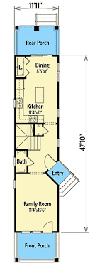 A tall skinny house can become lost along the row, but that doesn't seem to be an issue with these narrow facade house ideas. Extremely Narrow House Plan For The Special Lot 31533gf Architectural Designs House Plans