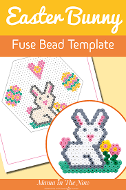 This stuffed bunny rabbit sewing pattern by crafty kooka is a great way to use up scraps of your favourite fabrics. How To Make The Cutest Perler Bead Bunny Free Template