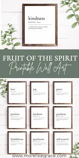 Fruit Of The Spirit Definitions 8 10 Print Set Digital Download Bible Verse Prints Diy Home Decor Wall In 2020 Fruit Of The Spirit Spirit Signs Scripture Print