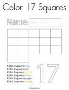 All coloring pages » cartoon » numberblocks » numberblocks three. Number 17 Coloring Pages Twisty Noodle