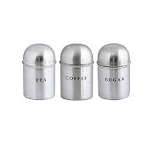 Kitchen canisters help keep track of your essentials with an element of style. Kitchen Canister Set 3 Piece Buy Online In South Africa Takealot Com