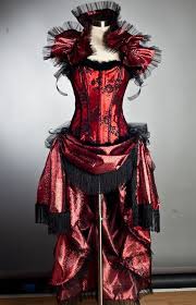 This Dress Is A Size Small This Dress Is A Must Have This Is For A Size 34 36 Bust The Corset Itself Is A Red Sat Burlesque Corset Corset Dress Dresses