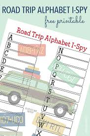 These free printable travel games will help keep everyone busy and having fun. Awesome Alphabet Road Trip I Spy Printable Sunny Day Family