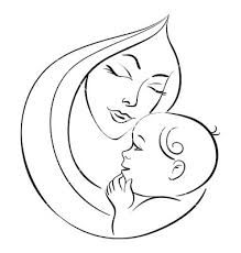 Images Of Mother And Child Google Search Mothers Day Drawings Line Art Drawings Mother And Baby Paintings