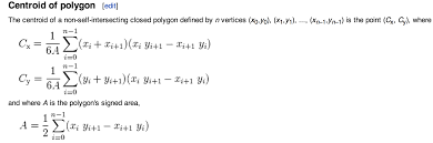 How To Calculate Centroid Of Polygon In C Stack Overflow