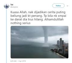 Kejadian puting beliung semenanjung malaysia 2014. Serem Abis Ini Penampakan Angin Puting Beliung Yang Terjadi Di Laut
