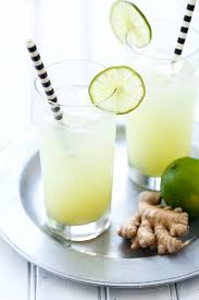 Fresh Ginger Lime Tonic Love And Olive Oil Recipe Lime And Tonic Tonic Drink Drinks Alcohol Recipes