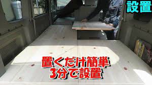 車中泊キット 軽キャンピングカーの自作キットを作るlv1 エブリイワゴン用をとりあえず完成品させてみた diyの棚の簡単な作り方や木材選び 強度を解説 カミヤ先生の家具教室ブロ グ 車 便利 車中泊 キャンピングカー
