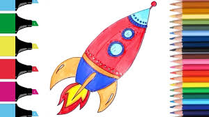 Learn how to draw a spaceship step by step in this easy drawing tutorial for kids. How To Draw Rocket Ship Step By Step For Kids Easy Rocket Drawing Drawinglessons Youtube Youtubechannel Ki Draw For Kids Drawing For Kids Drawing Lessons