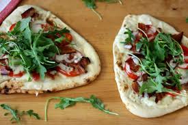 Blt Pizza On Naan Bread Recipe Naan Bread Pizza Blt Pizza Naan Bread