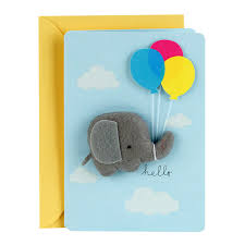 From pregnancy announcements to custom birthday gifts or corporate logo balloons, myballoon is perfect for any celebration! Hallmark Signature New Baby Boy Congratulations Card Elephant With Balloon Walmart Com Walmart Com