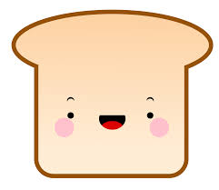 Gracias por dibujar una carita feliz en mi sándwich de queso. Pan Bread Kawaii Free Kawaii Objetos