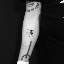 Black And White Puzzle Piece Tattoo Instagram Photo By Yi Stropky Apr 10 2016 At 9 22pm Utc Puzzle Tattoos Puzzle Piece Tattoo Minimalist Tattoo