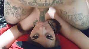 Cute PAWG deep throating tattooed cock
