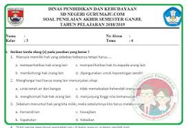 Soal kelas 3 tema 1 dan kunci jawaban penilaian akhir semester 1. Soal Uas Pas Kelas 3 Tema 4 Kurikulum 2013 Revisi 2018 Guru Maju