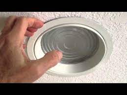 One site called it a lens covering. Changing Shower Light Bulb In Recessed Fixture With Lens Youtube