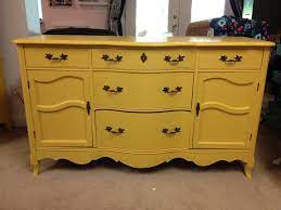 Old Dresser Painted With Annie Sloan Mixture Of Arles And English Yellow 5050 Mix Bright Furniture Yellow Furniture Furniture