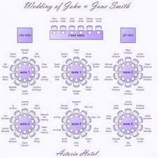 Wedding Seating Chart Template Organizing Your Wedding Day