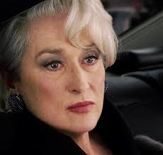 Meryl Streep in THE DEVIL WEARS PRADA 2006. A smart but sensible new  graduate lands a job as an assistant to Miranda Priestly, the demanding  editor-in-chief of a high fashion magazine. On