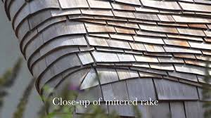 Sometimes i create the shingle art right on the side of the structure. Roofing With Cedar Shingles Beauty Art Of Wave Coursed Roof Youtube