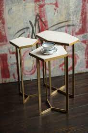 Vagabond Vintage Iron Tables With Marble Tops Vagabond Vintage Iron Table Decor