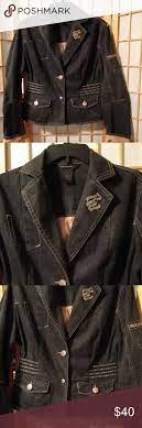 Rocawear Jean Jacket Sz Xl Excellent Condition Material Cotton And Spandex Pit To Pit Is 20 And Lengt Denim Jacket Women Rocawear Jeans Coats Jackets Women