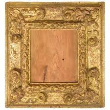 Frame Carved And Gilded Wood Inscription 17th Century Picture Frames Carving Frame