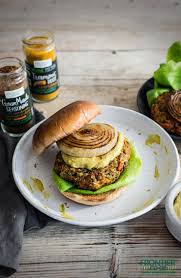 Indian Spiced Veggie Burgers With Curry Avocado Yogurt Sauce Recipe Veggie Burger Veggie Patties Recipes