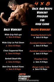 Back And Biceps Workout Program For Huge Gains Back And Bicep Workout Biceps Workout Back And Biceps