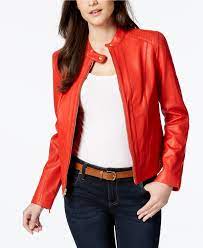 Cole Haan Seamed Leather Jacket Reviews Coats Women Macy S Leather Jackets Women Leather Jacket Stylish Jackets