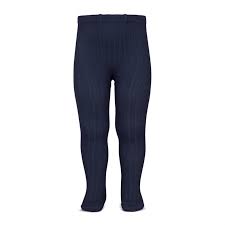 Condor Wide Rib Basic Tights Baby Kids Adult Navy