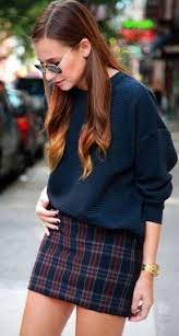15 Plaid Skirt Outfits You Need To Copy Right Now Society19 Plaid Outfits Winter Skirt Outfit Skirt Outfits Fall