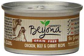 Purina Beyond Natural Canned Cat Food Grain Free Chicken Beef And Carrot Recipe 3 Ounce Can Pack Organic Cat Food Raw Cat Food Recipes Canned Cat Food