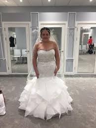 Scroll Lace Trumpet Wedding Dress David S Bridal Trumpet Wedding Dress Lace Dresses Trumpet Wedding Dress