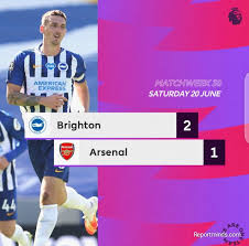Bellerin, sokratis, david luiz, kolasinac, xhaka, torreira, willock, aubameyang, ozil, lacazette. Premier League Brighton 2 Vs 1 Arsenal Highlights Download 2019 2020 Report Minds