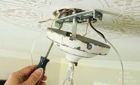 Ceiling Light Mounting Hardware And How To Install A Chandelier With Attach Junction Box 630x382px Ceiling Lights Installation Light Fixtures