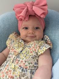 Cute kids with top knot bows