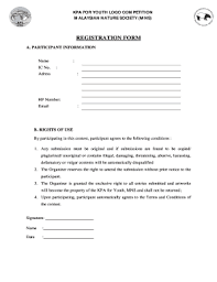 Find a translation for malaysian nature society in other languages Fillable Online Mns Kpa For Youth Logo Competition Malaysian Nature Society Mns Mns Fax Email Print Pdffiller