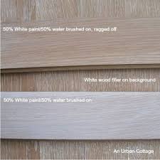 An Urban Cottage Testing Floor Finishes White Wood Stain White Wash Oak Floor Oak Floor Stains