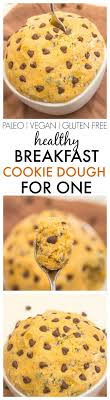 Healthy Edible Breakfast Cookie Dough For One Recipe Breakfast Cookies Healthy Recipes Breakfast Cookies