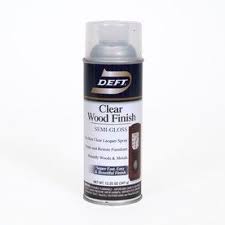 Deft 12 25 Oz Clear Semi Gloss Lacquer Spray Wood Finish Gel Stain Furniture It Is Finished