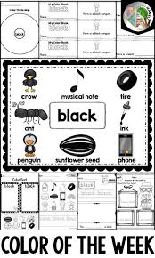 Color Of The Week Black Black Color Black Activities For Colors Black Color Word Black By Teacher Jean Teaching Colors Circle Map Color Of The Week