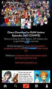 Anime raws master list