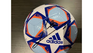 Official Ucl 2020 21 Ball Signed By Messi Charitystars